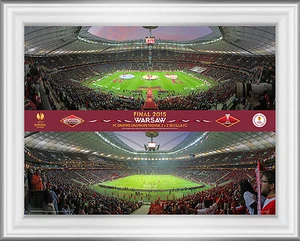 2015 Europa League Final Sevilla V FC Dnipro UEFA Official Framed Photo Range - Picture 1 of 13