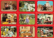 Perlorian Cats 1983 Topps Complete Sticker Card Set of 55 SF