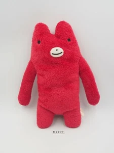 Shinada Company B2709 Red Bear Plush 7" Fumofumo san Toy Doll Japan - Picture 1 of 7