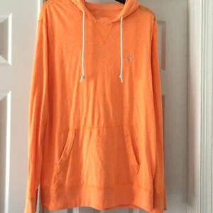 American Eagle Outfitters AE Legend Neon Orange Hooded Pullover sz L - Picture 1 of 12