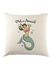 Pick A Mermaid Cushion Pillow Poseidon Neptun Sea Beach Tattoo Anchor Oldschool