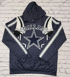 NFL - Dallas Cowboys - Sudadera con capucha ligera - Doble cara - Talla XL Unisex - Imagen 1 de 6