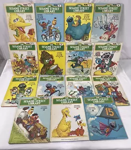 The Sesame Street Library Volumes 1 - 15 Complete Set 1970's Hardcover Vintage - Imagen 1 de 21