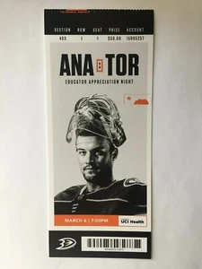 ANAHEIM DUCKS VS TORONTO MAPLE LEAFS 6. MÄRZ 2020 TICKET STUB - Bild 1 von 1