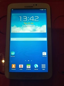 Samsung Galaxy Tab 3 SM-T210 8GB 7 Inch Wi-Fi - White Tablet Android 4.4.2 - Picture 1 of 5