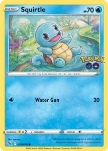 x4 Squirtle - 015/078 - Common Pokemon Pokemon GO M/NM - Bild 1 von 1