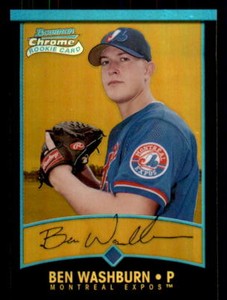 2001 Bowman Chrome Gold Refractor #117 Ben Washburn Rookie /99 BV$20 (ref 30366)