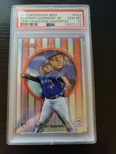 2019 Bowman's Best 1999 Franchise Favorites Vladimir Guerrero Jr Rc #VGJ PSA 10