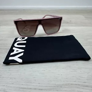 Quay Australia Nightfall Oversized Polarisierte Sonnenbrille Pink Braun - Bild 1 von 6