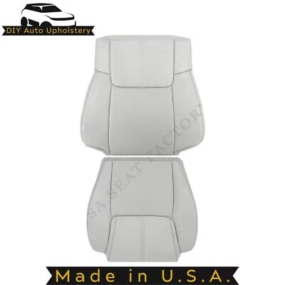 Cubiertas laterales de pasajero de cuero genuino para Jeep Commander 2006-2010 Lt Graystone Foto 1 de 4