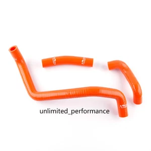 For Can-Am Bombardier DS650 00-07 06 05 04 03 02 Silicone Radiator Hose Orange - Picture 1 of 5