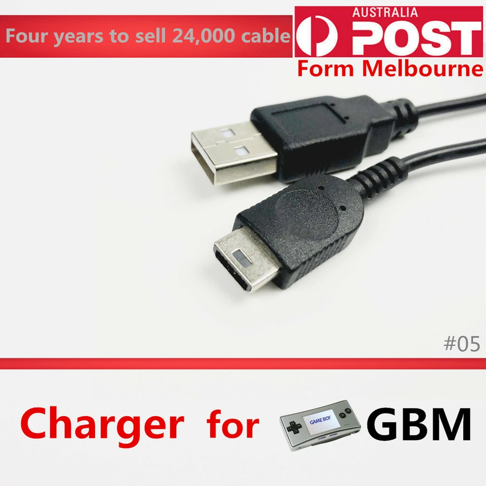 USB Charger Cable for Nintendo Game Boy Micro (GBM) – Charging Power Cord - Image 1 of 4