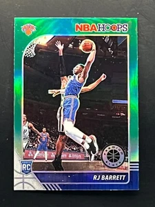 RJ Barrett 2019-20 Hoops Premium Stock GREEN PRIZM NBA Knicks ROOKIE Card - Picture 1 of 1
