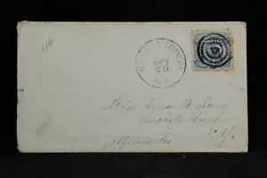 New York: Barnes Corners 1869 (circa) #114 Cover, DPO Lewis Co - Picture 1 of 2