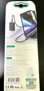 USAMS 100W PD LED Display C To Type C Fast Charge 1.2M , One Cable - Picture 1 of 8