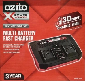 Ozito Power X Change 18V Multi Dual Port Twin Battery Fast Charger - Picture 1 of 1