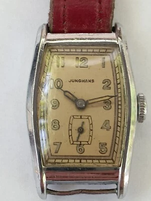 VINTAGE Tank WWII Germany Art Deco watch cal. 686.70 Junghans 86 from 1938 Art - Image 1 of 4