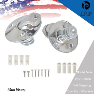 Kit de 14 soportes de soporte para parasol cromados con tornillos buje puntas de goma cupé - Imagen 1 de 9