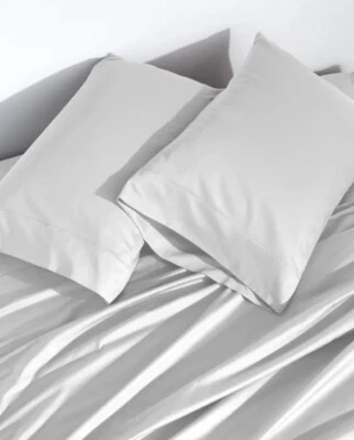 Donna Karan Home Queen Silk Indulgence Flat Sheet - Platinum ✔️ - Image 1 of 3