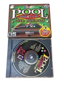 Pool Masters Live Billiards (Windows 95/ 98/ ME/ 2000/ XP) Game Disc CD-ROM - Picture 1 of 5