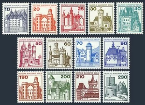 Alemania-Berlín 9N391-N403, montado sin montar o nunca montado. Michel 532-540.587-590. Castillos definitivos 1977. - Imagen 1 de 1
