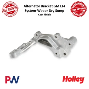 Holley Performance Alternator Bracket Kit GM LT4 System, Wet or Dry Sump, Cast - Picture 1 of 11