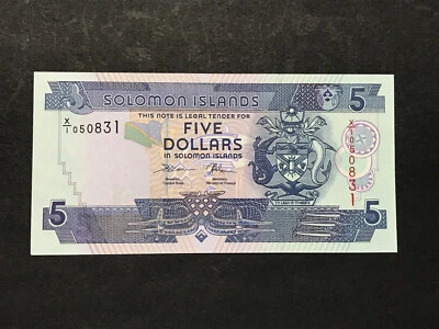 Solomon Islands 5 Dollars $5 (2017) P26 Replacement X - UNC          - Image 1 of 3