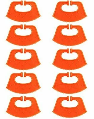 ZIKIMED Calf Weaners 10-Pack Orange Plastic Cattle Weaners (11cm x 7cm)