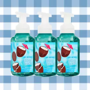 Bath & Body Works Paradise Coconut Gentle & Clean Foaming Hand Soap 8.75oz 3pk - Picture 1 of 2
