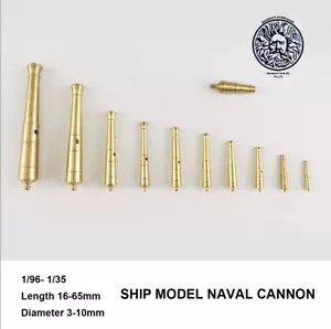 Ship Brass Cannons Gun Artillery Upgrade Wood Ship Model Kit DIY- 1 PCS - Picture 1 of 40