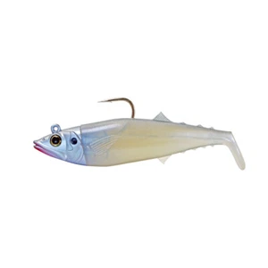 FishLab Mack Attack Soft Shad 6.5" 5.5oz White Pearl - Picture 1 of 2