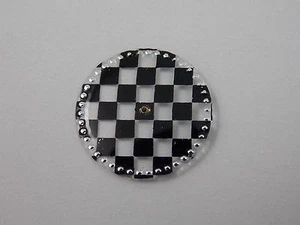Borel Cocktail Watch Dial Kaleidoscpe Seconds Disk Blck/Clr/Pearl 14.9mm Vintage - Picture 1 of 1