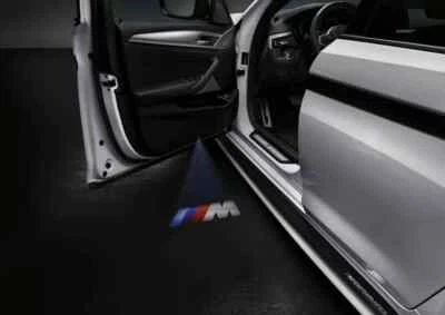 NEW BMW M SPORT 1 2 3 4 5 6 7 X SERIES LED DOOR PROJECTORS 68mm 63312468386 - Image 1 of 4