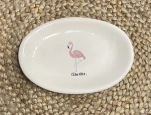 RAE DUNN HANDWERKLICHER FLAMINGO SEIFE/SCHMUCK/SCHMUCKSCHALE 8”L x 5,5” B - Bild 1 von 5