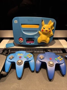 Pokemon Pikachu Nintendo 64 N64 Console NUS-101 (JPN) W/ Controller & Expansion! - Picture 1 of 13