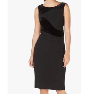 0153 NEW Calvin Klein Sleeveless Black Dress - Picture 1 of 12