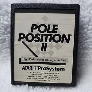 Pole Position II 1987 Atari Pro System 7800 Video Game Cartridge - Picture 1 of 4