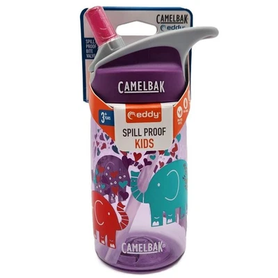 Botella de agua CamelBak Eddy Kids a prueba de derrames Elephant Love 12 oz/0,4 L - sin BPA Foto 1 de 3