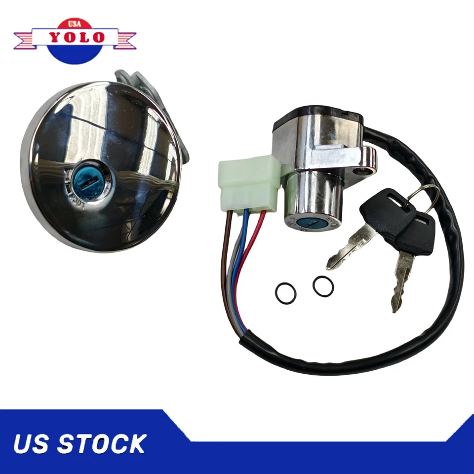 51049-1103 Ignition Switch & Fuel Tank Cap For Kawasaki VULCAN 500/800 1995-2001 Foto 1 de 4