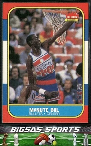 Manute Bol 1986-87 Fleer #12 RC Washington Bullets - Imagen 1 de 2