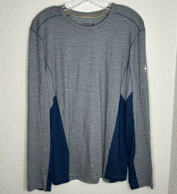Smartwool Shirt Mens Large Gray Merino Sport 150 Long Sleeve Crewneck Base Layer - Image 1 of 4