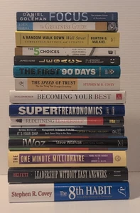 15 Book Lot Self Help BUSINESS Leadership MANAGEMENT Sales Instant Library - Picture 1 of 10