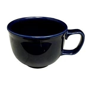Homer Laughlin Fiesta Cobalt Blue Retired 18-Ounce Jumbo Cup - Picture 1 of 8