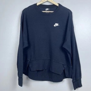 Nike Sportswear Club Women's Fleece Crew Neck Oversized Sweatshirt Size S; Comfy - Picture 1 of 13