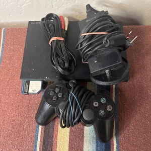 Consola Sony PlayStation 2 Slim SCPH-70012 8 MB cables de tarjeta y controlador probado - Imagen 1 de 19