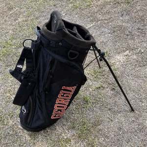 Georgia Nike Golftasche NCAA schwarz 4-Wege-Ständer & doppelte Riemen - Bild 1 von 13