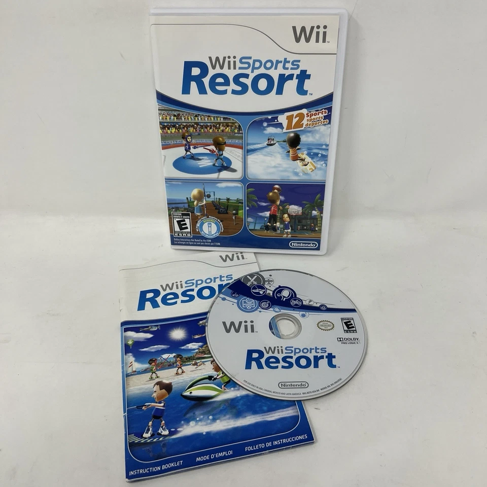 Wii Sports Resort (Nintendo Wii 2009) Complete CIB + RESURFACED + NEW CASE - Image 1 of 1