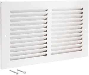 EZ-FLO 12 x 6 Inch (Duct Opening) Return Air Vent Cover 12 in. x 6 in., White ! - Picture 1 of 6