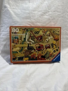 Ravensburger Puzzle 1983 Vintage 80 Teile ROAD WORKS Ali Mitgutsch komplett - Bild 1 von 9