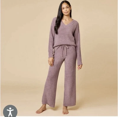 Nuevo con etiquetas Juego de salón Softies Waffle Marshmallow cuello en V Driftwood - Talla L GRAN REGALO Foto 1 de 4